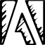 Adobe sketched logo outline