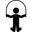 Boy jumping rope