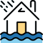 Flooded house