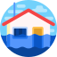 Flooded house
