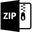 Zip compressed file format interface symbol