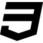 CSS 3 logo