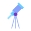 Telescope silhouette