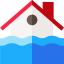 Flooded house