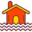 Flooded house