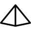 Pyramid with one dark side