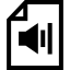 Символ звукового интерфейса файла