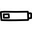 Low battery hand drawn interface symbol