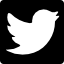 Форма логотипа Twitter bird в виде квадрата