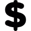 美元符号图标 — 免费SVG下载