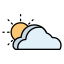 Clouds and sun