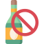 No alcohol