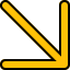 Down right arrow