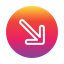 Down right arrow