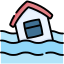 Flooded house
