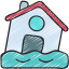 Flooded house