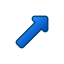 Up right arrow