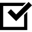 Verified checkbox symbol