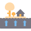 Flooded house