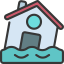 Flooded house