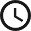 Clock with white face