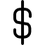 美元符号图标 — 免费SVG下载