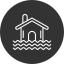 Flooded house