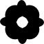 Flower black shape