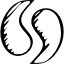Simplenote sketched social logo outline