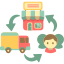 供应链矢量图标 — 免费