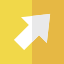 Стрелка вверх вправо
