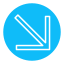 Down right arrow