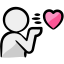 Blow kiss