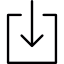 Стрелка вниз внутри квадрата
