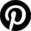 Символ круглого логотипа Pinterest