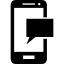 Smartphone and speech bubble