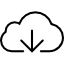 Cloud with Download Arrow