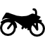 Motorcycle side view silhouette