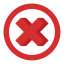 Cross mark