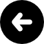 Left arrow symbol in a circle