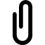 Paperclip attach symbol