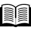 Open book top view