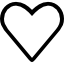Как символ контура сердца