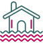 Flooded house