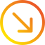 Стрелка вниз вправо