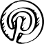 Эскизный логотип Pinterest