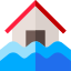Flooded house