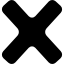 Rounded black cross