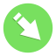 Down right arrow