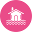Flooded house